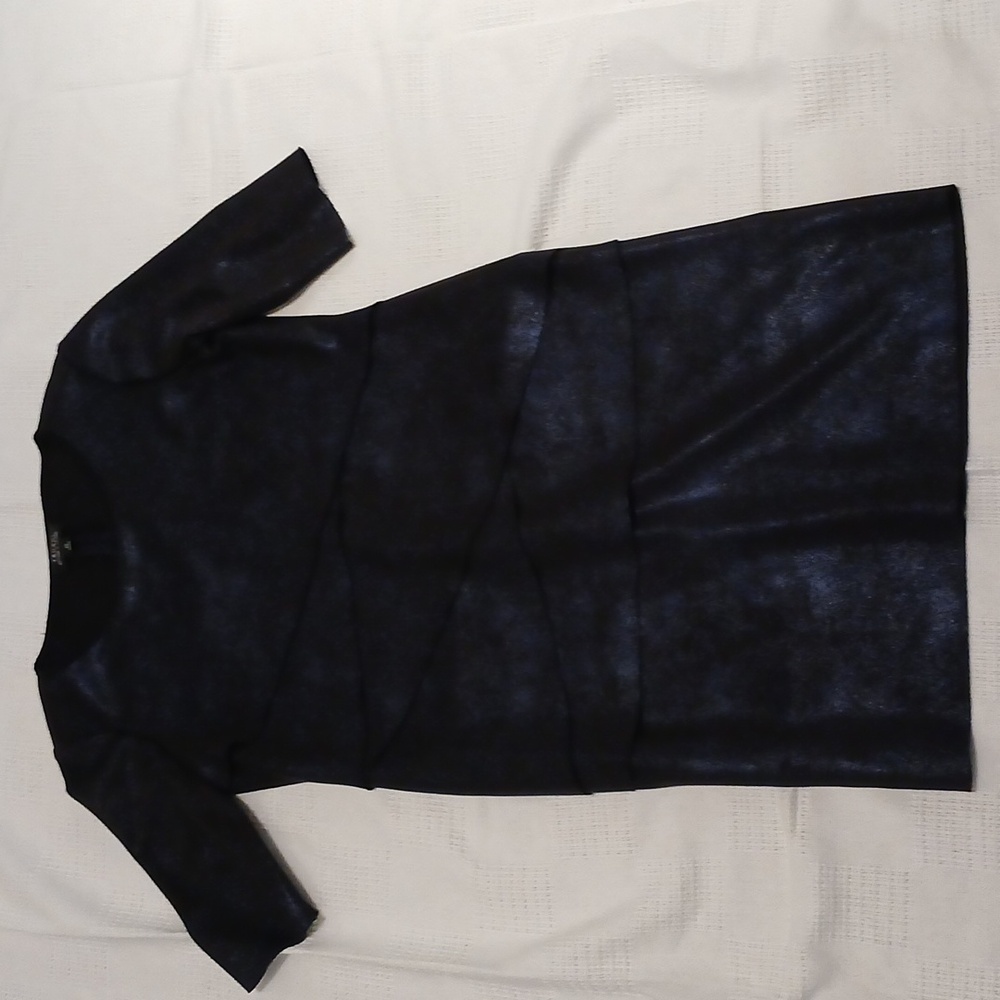Tahari size 10 ladies navy sheath dress
